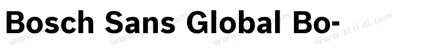 Bosch Sans Global Bo字体转换